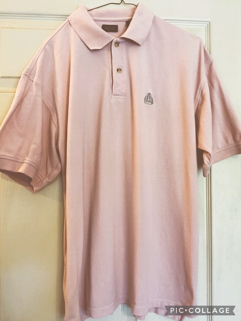 Men's IZOD Pink Polo Shirt - Classic Short Sleeve
